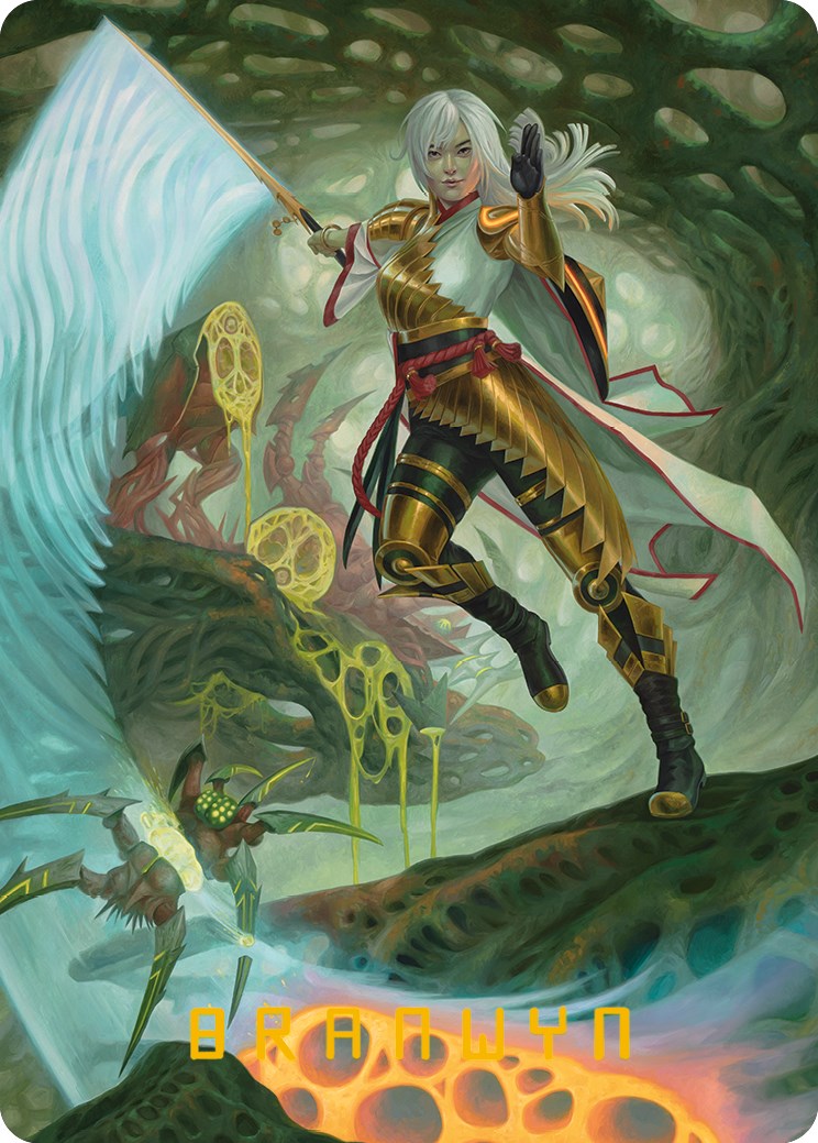 The Eternal Wanderer Art Card (Gold-Stamped Signature) [Phyrexia: All Will Be One Art Series] | Odin's Place