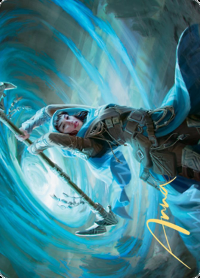 Sea Gate Stormcaller Art Card (Gold-Stamped Signature) [Zendikar Rising Art Series] | Odin's Place