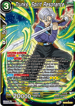 Trunks, Spirit Resonance (EX18-03) [Namekian Boost] | Odin's Place