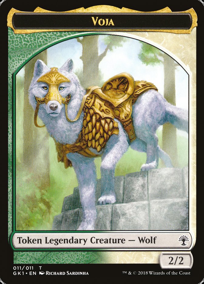 Voja // Saproling Double-Sided Token [Guilds of Ravnica Guild Kit Tokens] | Odin's Place