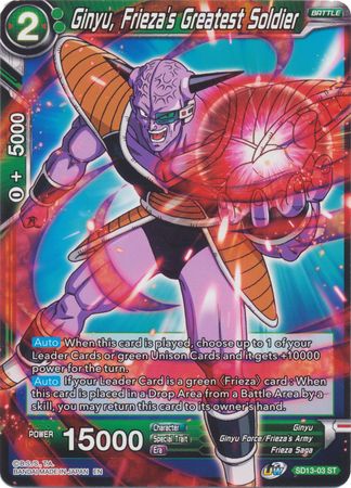 Ginyu, Frieza's Greatest Soldier (Starter Deck - Clan Collusion) (SD13-03) [Rise of the Unison Warrior] | Odin's Place