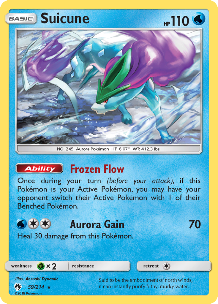 Suicune (59/214) [Sun & Moon: Lost Thunder] | Odin's Place