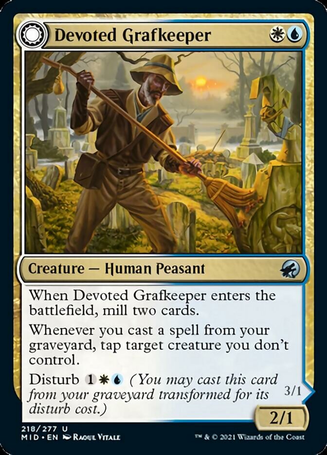 Devoted Grafkeeper // Departed Soulkeeper [Innistrad: Midnight Hunt] | Odin's Place