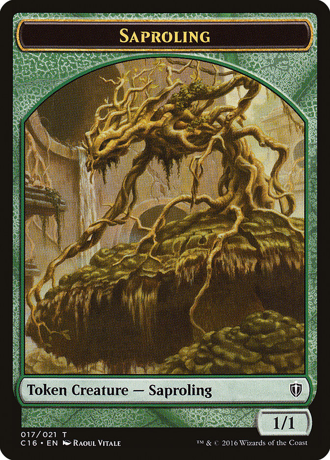 Saproling (016) // Saproling (017) Double-Sided Token [Commander 2016 Tokens] | Odin's Place