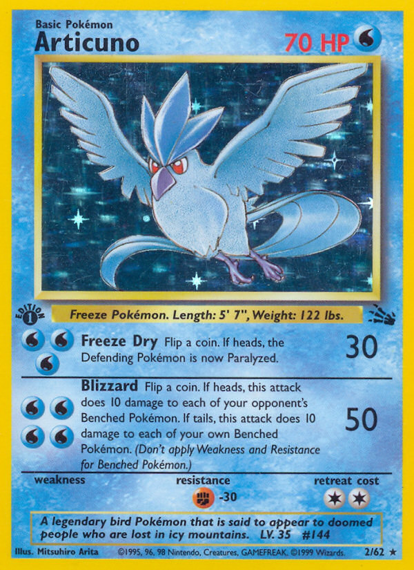 Articuno (2/62) [Fossil 1st Edition] | Odin's Place