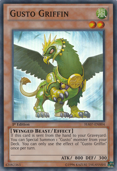 Gusto Griffin [HA07-EN004] Super Rare | Odin's Place
