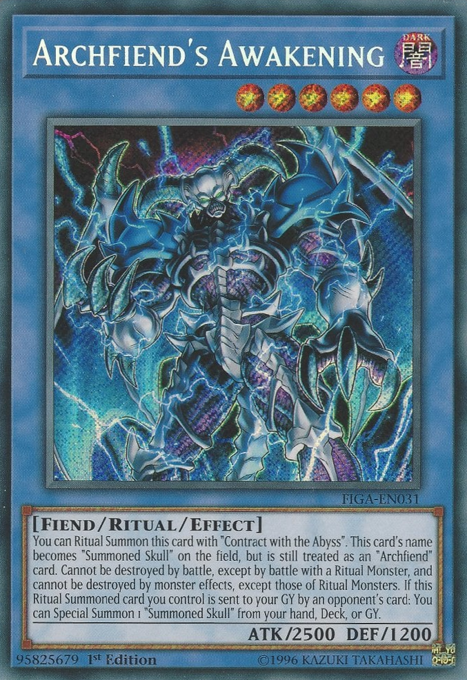 Archfiend's Awakening [FIGA-EN031] Secret Rare | Odin's Place