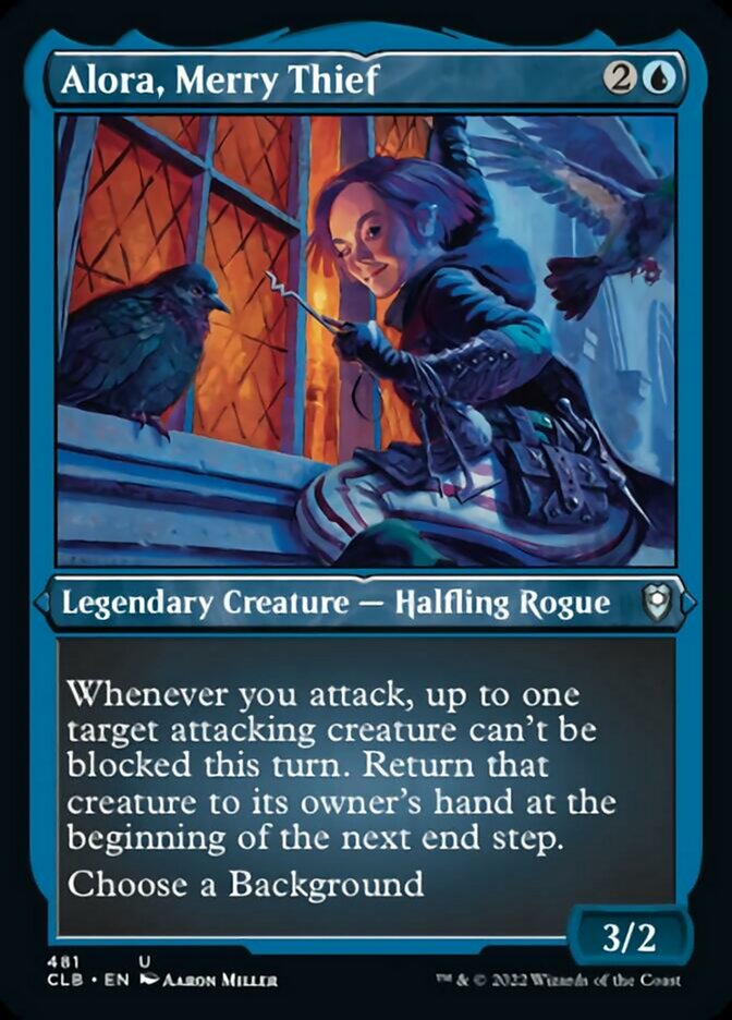 Alora, Merry Thief (Foil Etched) [Commander Legends: Battle for Baldur's Gate] | Odin's Place