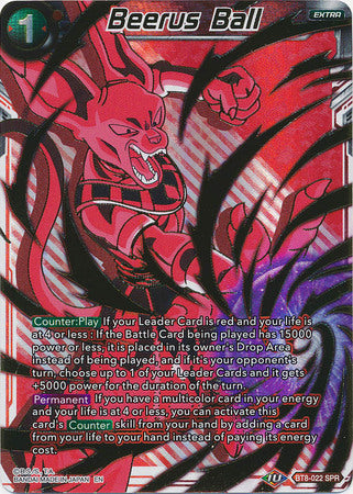 Beerus Ball (SPR) (BT8-022) [Malicious Machinations] | Odin's Place