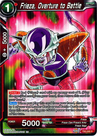 Frieza, Overture to Battle (TB3-005) [Clash of Fates] | Odin's Place
