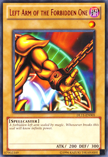 Left Arm of the Forbidden One (Red) [DL11-EN005] Rare | Odin's Place
