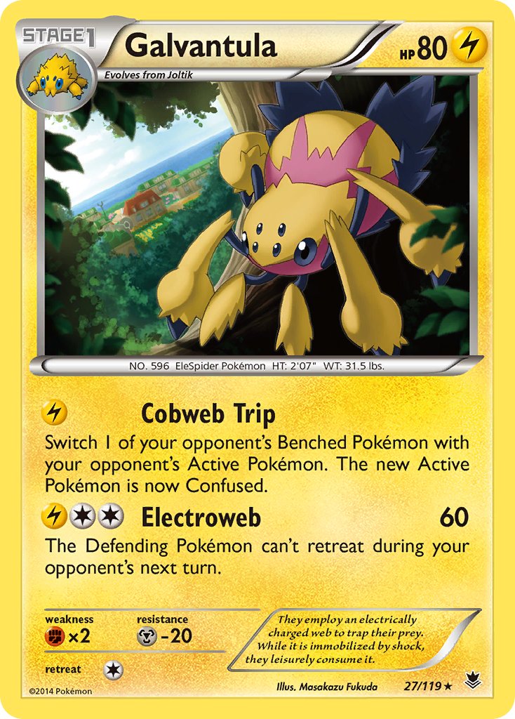 Galvantula(27/119) (Theme Deck Exclusive) [XY: Phantom Forces] | Odin's Place