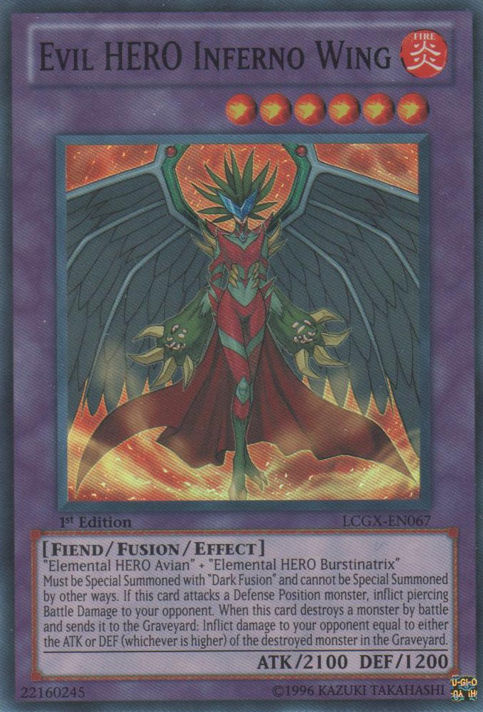 Evil HERO Inferno Wing [LCGX-EN067] Super Rare | Odin's Place