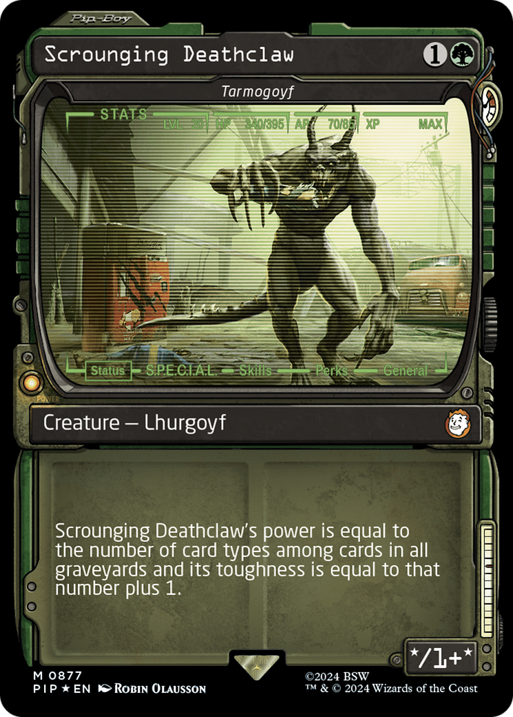 Scrounging Deathclaw - Tarmogoyf (Showcase) (Surge Foil) [Fallout] | Odin's Place