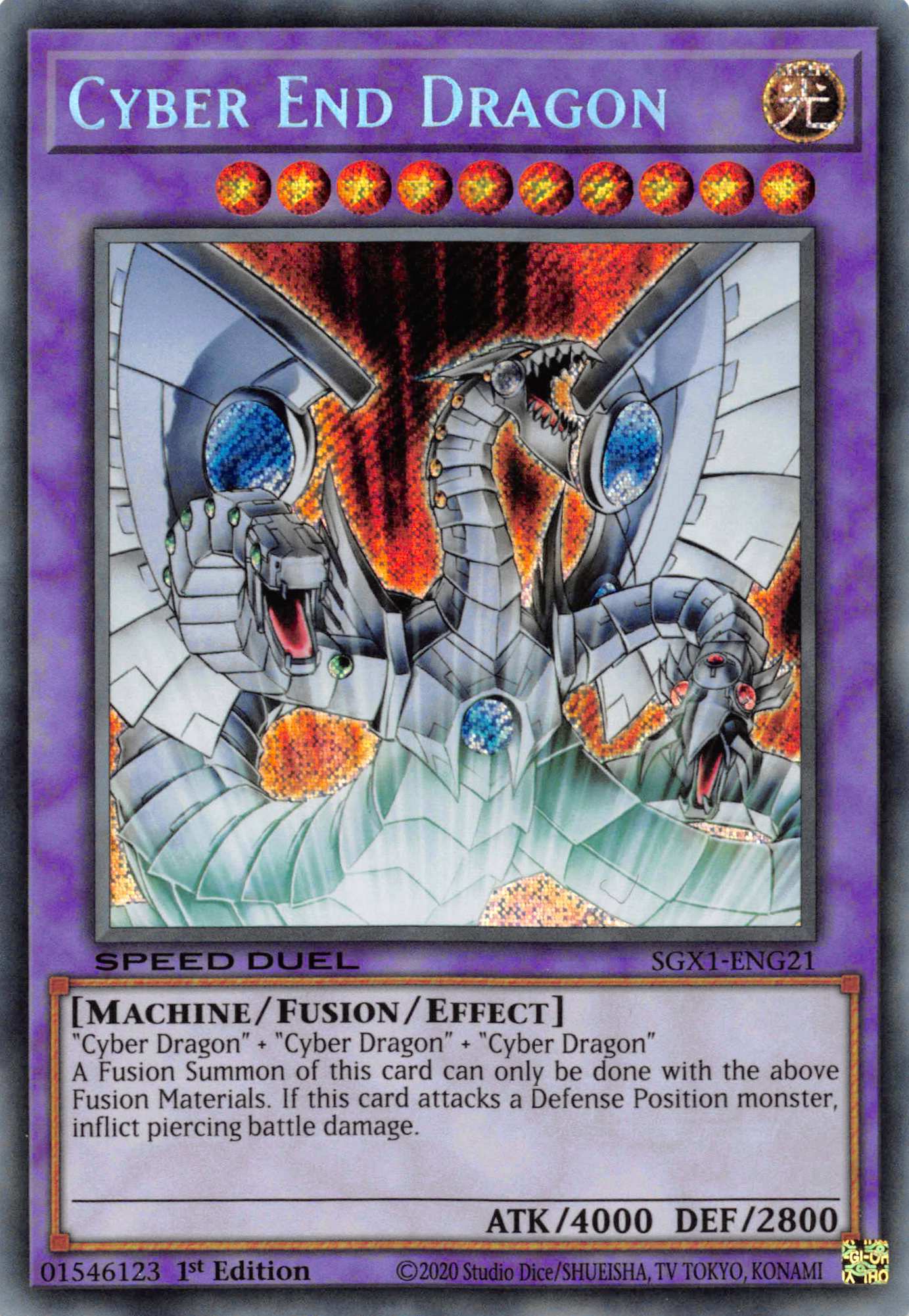 Cyber End Dragon [SGX1-ENG21] Secret Rare | Odin's Place