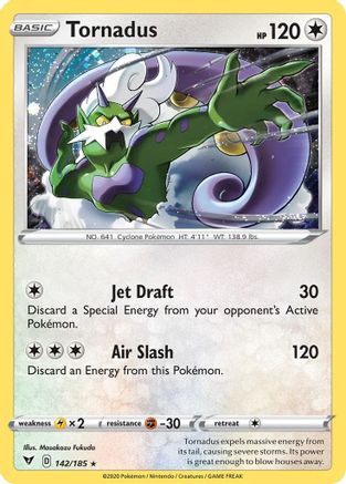 Tornadus (142/185) (Cosmos Holo) [Sword & Shield: Vivid Voltage] | Odin's Place