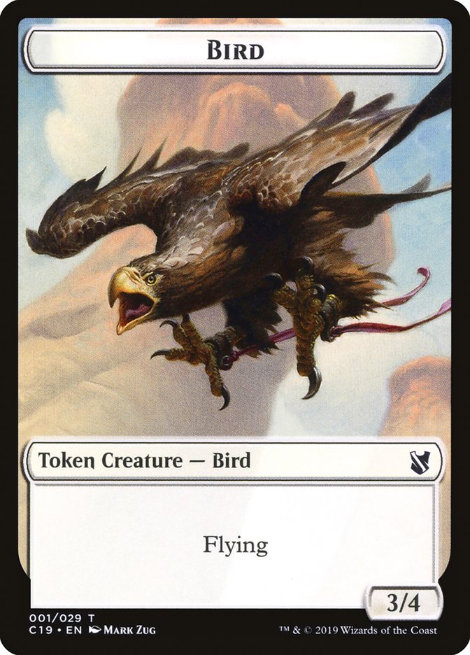 Bird Token (001/029) [Commander 2019 Tokens] | Odin's Place