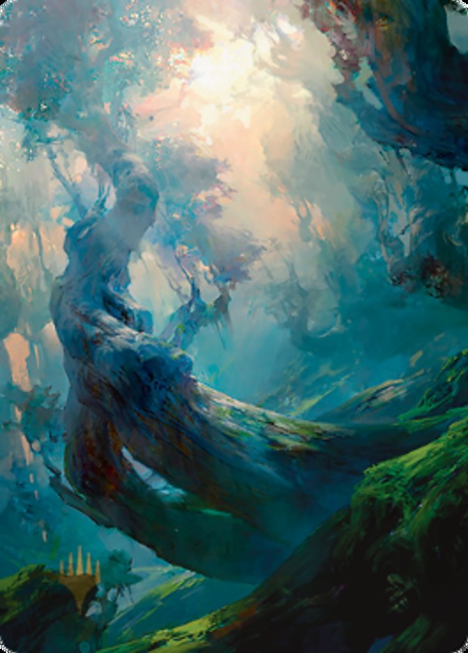 Forest 3 Art Card (Gold-Stamped Signature) [Zendikar Rising Art Series] | Odin's Place