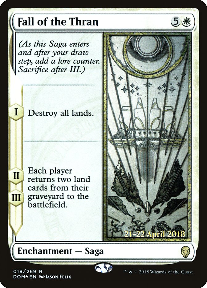 Fall of the Thran (18) [Dominaria Prerelease Promos] | Odin's Place