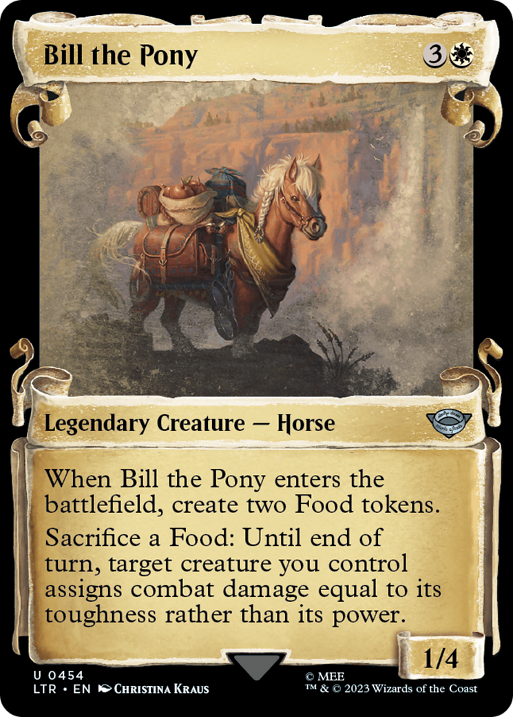 Bill the Pony [The Lord of the Rings: Tales of Middle-Earth Showcase Scrolls] | Odin's Place