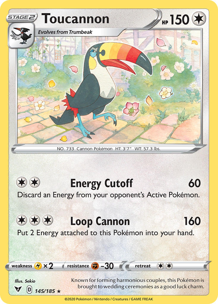 Toucannon (145/185) [Sword & Shield: Vivid Voltage] | Odin's Place