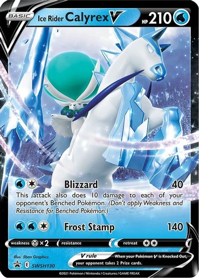 Ice Rider Calyrex V (SWSH130) (Jumbo Card) [Sword & Shield: Black Star Promos] | Odin's Place