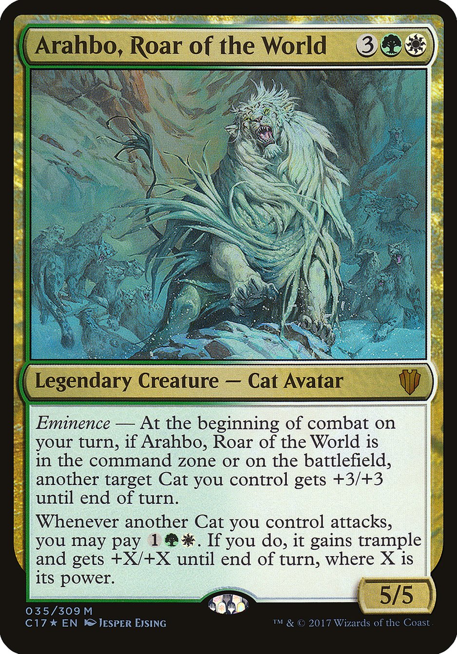 Arahbo, Roar of the World (35) (Oversized) [Commander 2017 Oversized] | Odin's Place