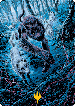 Untamed Pup Art Card (Gold-Stamped Signature) [Innistrad: Midnight Hunt Art Series] | Odin's Place