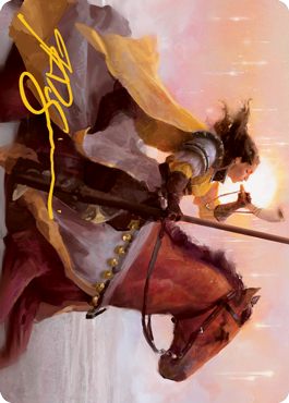 Sunrise Cavalier Art Card (Gold-Stamped Signature) [Innistrad: Midnight Hunt Art Series] | Odin's Place