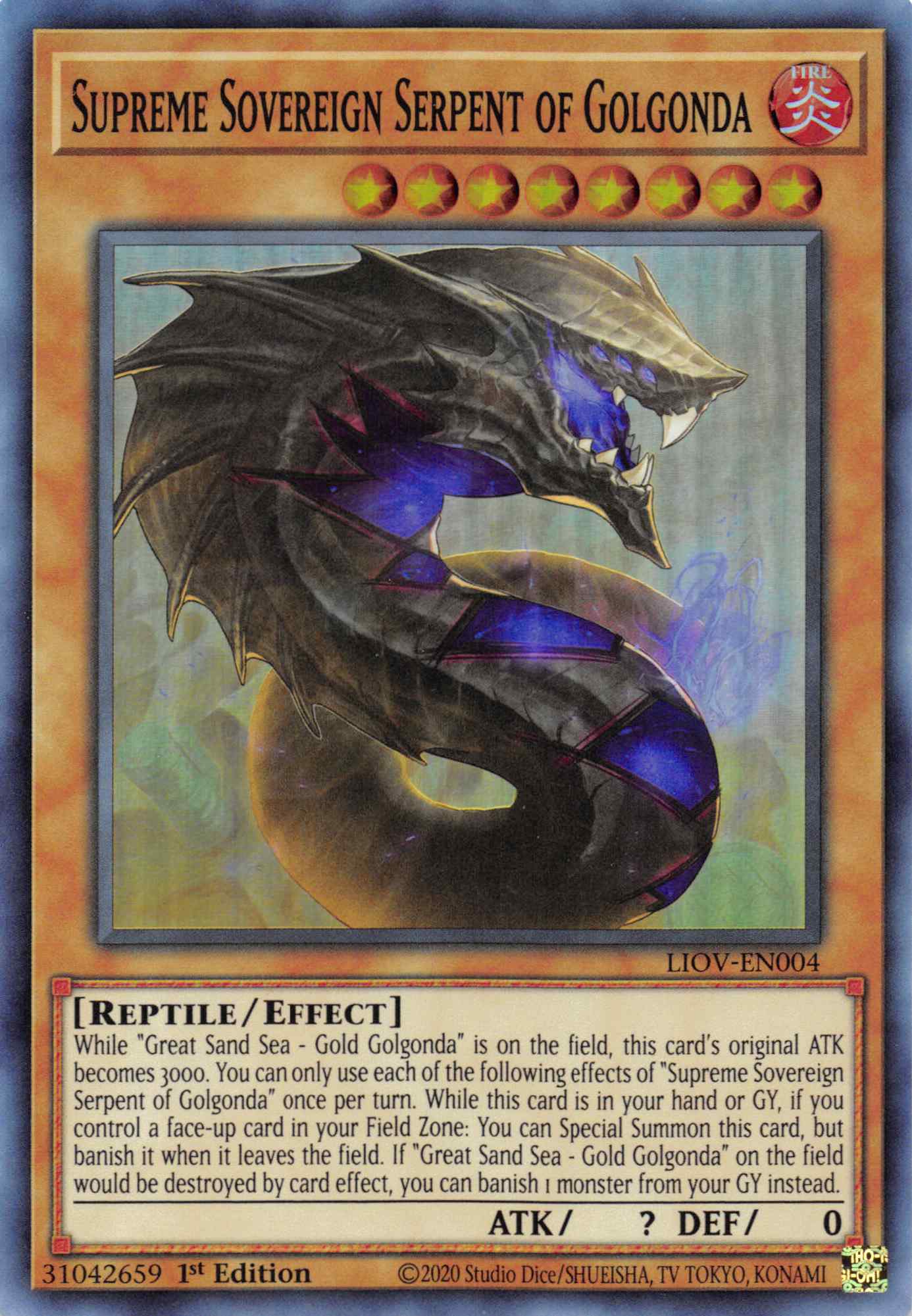 Supreme Sovereign Serpent of Golgonda [LIOV-EN004] Super Rare | Odin's Place