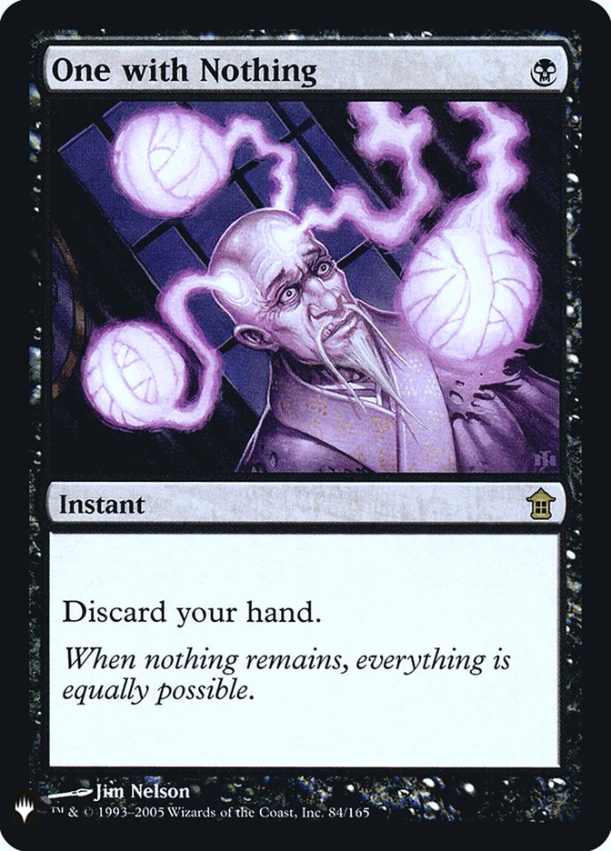 One with Nothing [Mystery Booster] | Odin's Place