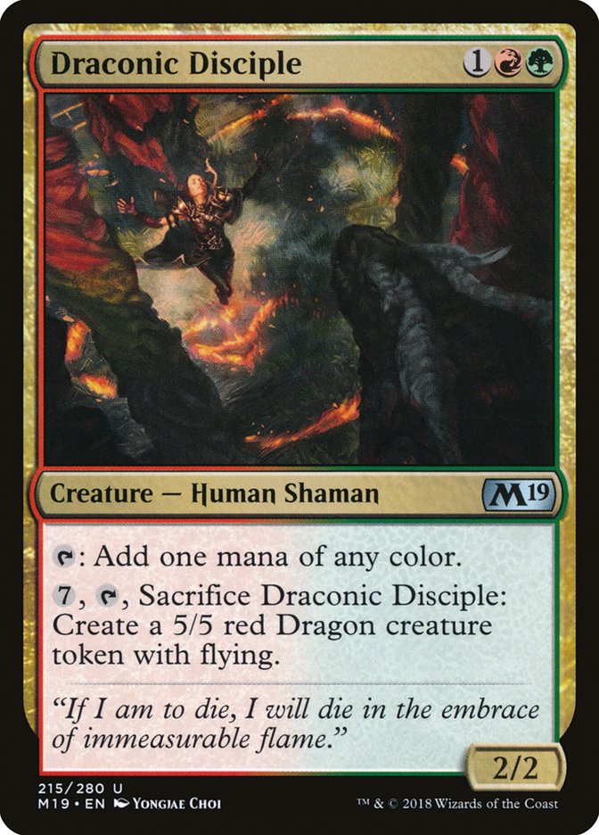 Draconic Disciple (215) [Core Set 2019] | Odin's Place