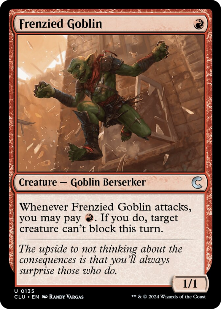 Frenzied Goblin [Ravnica: Clue Edition] | Odin's Place