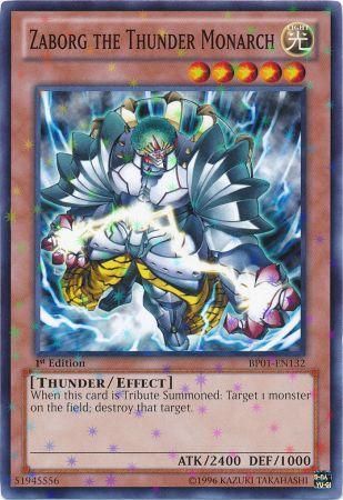 Zaborg the Thunder Monarch [BP01-EN132] Starfoil Rare | Odin's Place