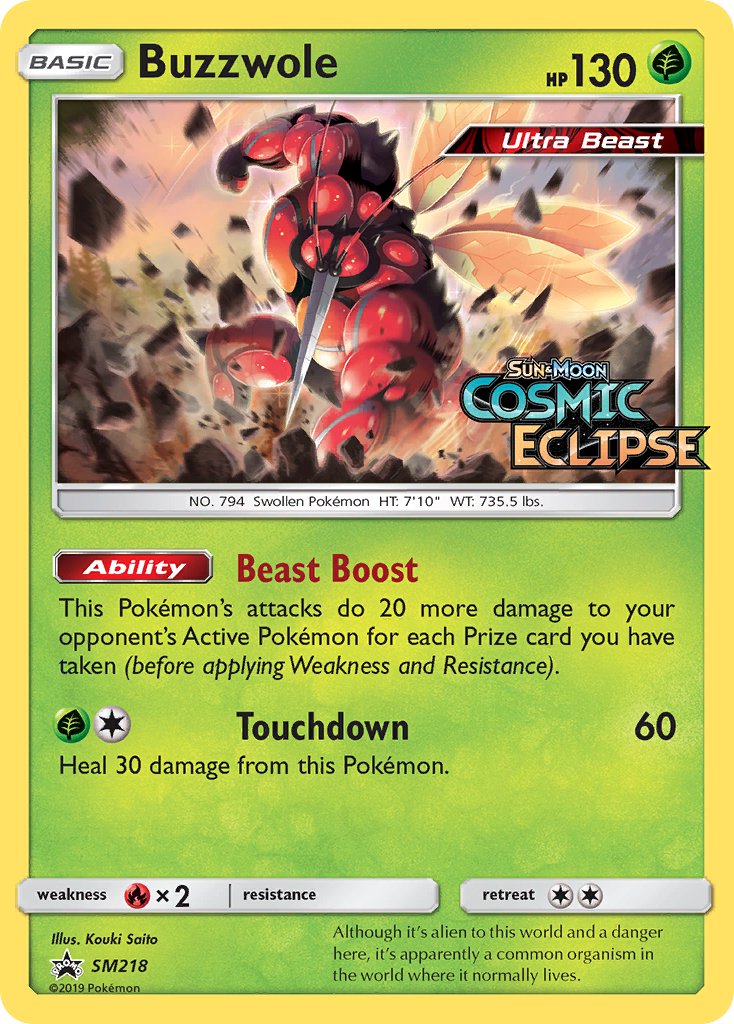 Buzzwole (SM218) [Sun & Moon: Black Star Promos] | Odin's Place