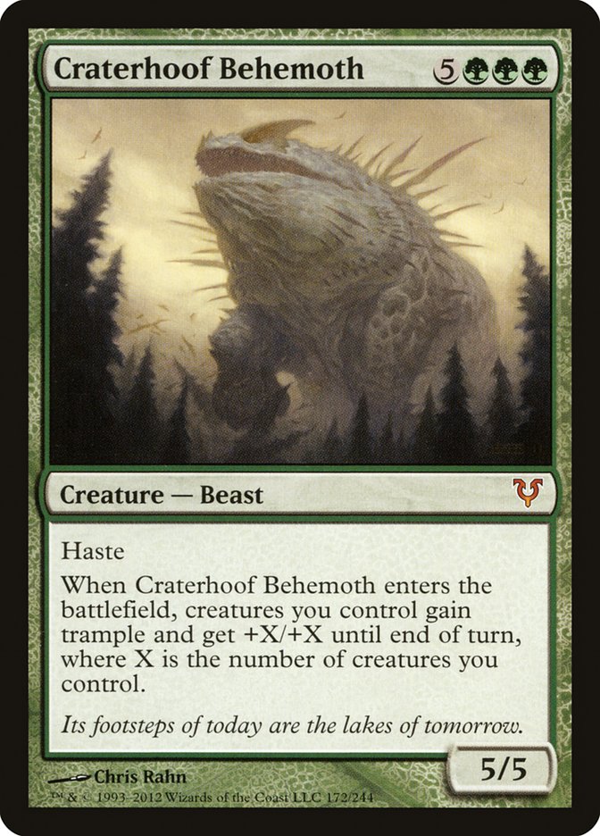 Craterhoof Behemoth (172) [Avacyn Restored] | Odin's Place