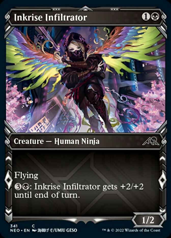 Inkrise Infiltrator (Showcase Ninja) [Kamigawa: Neon Dynasty] | Odin's Place