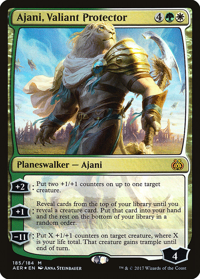 Ajani, Valiant Protector (185) [Aether Revolt] | Odin's Place