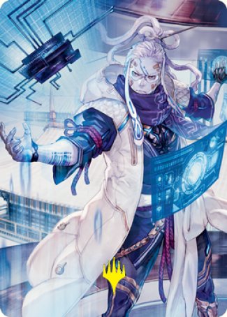 Tameshi, Reality Architect 2 Art Card (Gold-Stamped Signature) [Kamigawa: Neon Dynasty Art Series] | Odin's Place