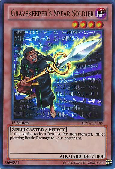 Gravekeeper's Spear Soldier [LCYW-EN185] Ultra Rare | Odin's Place
