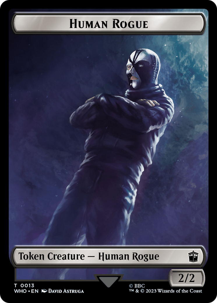 Human Rogue // Clue (0022) Double-Sided Token [Doctor Who Tokens] | Odin's Place