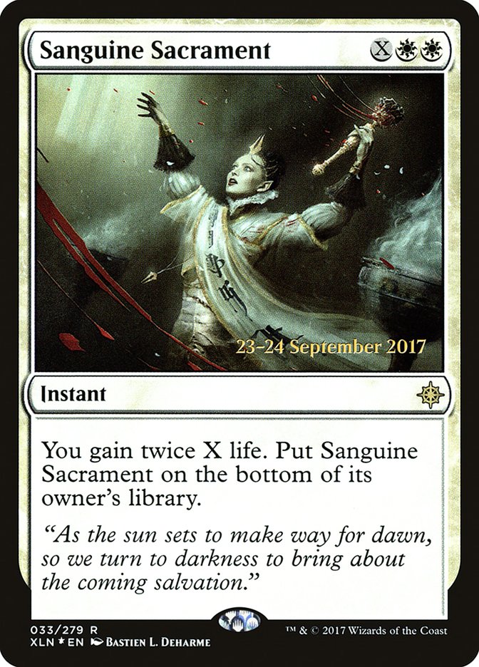 Sanguine Sacrament (33) [Ixalan Prerelease Promos] | Odin's Place