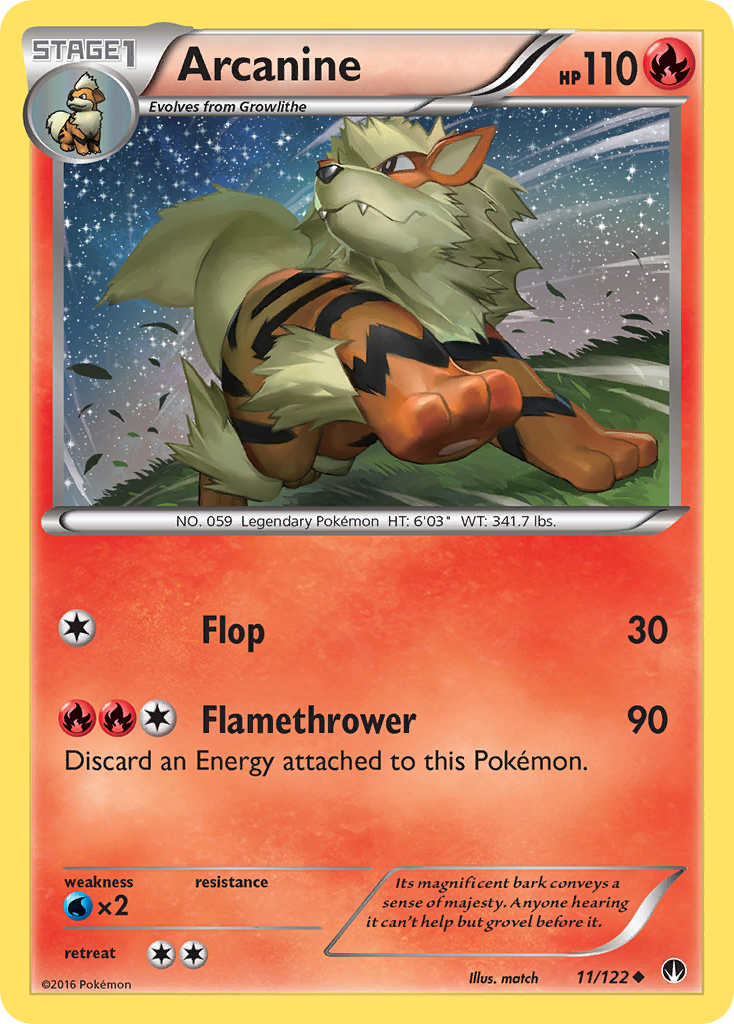 Arcanine (11/122) [XY: BREAKpoint] | Odin's Place