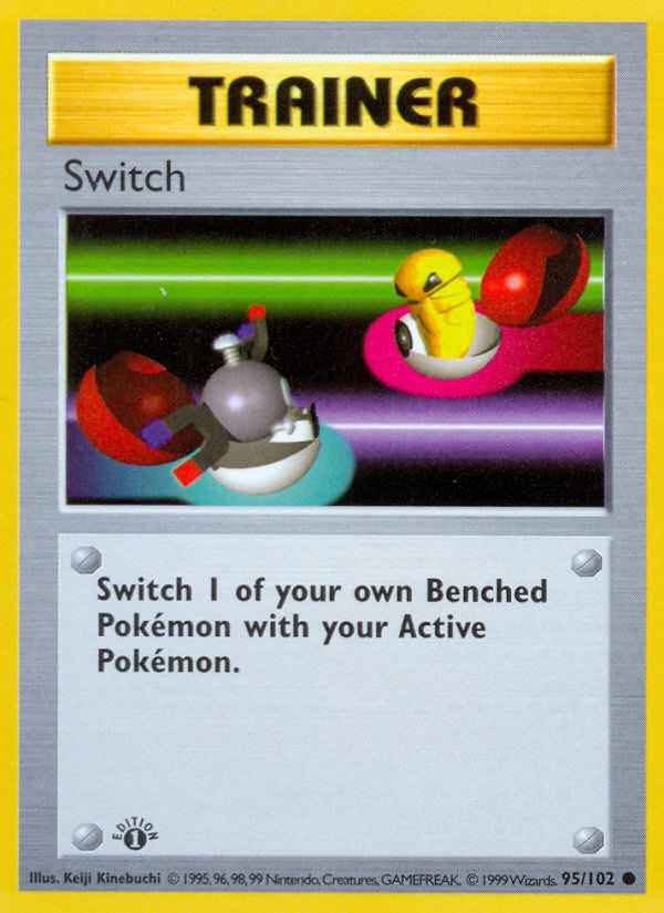 Switch (95/102) (Shadowless) [Base Set 1st Edition] | Odin's Place