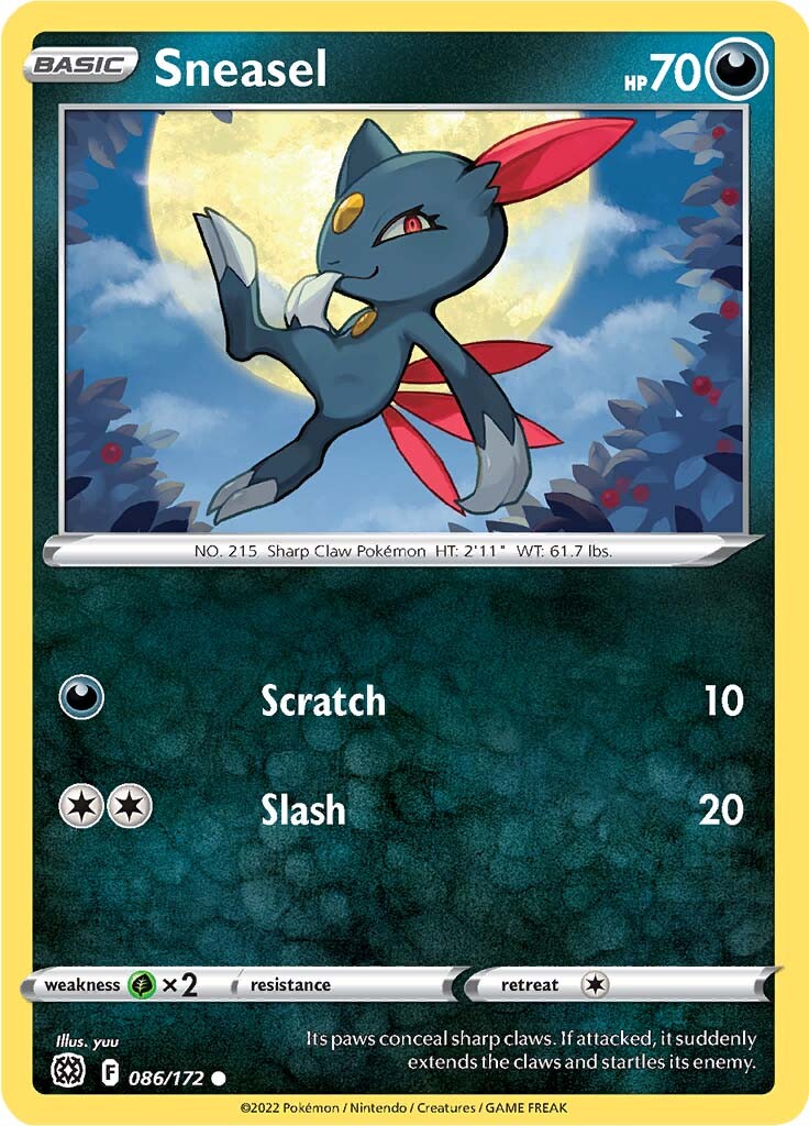 Sneasel (086/172) [Sword & Shield: Brilliant Stars] | Odin's Place