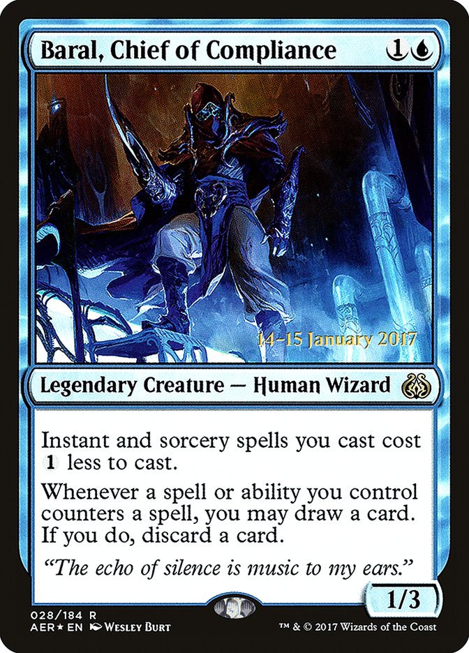 Baral, Chief of Compliance (28) [Aether Revolt Prerelease Promos] | Odin's Place