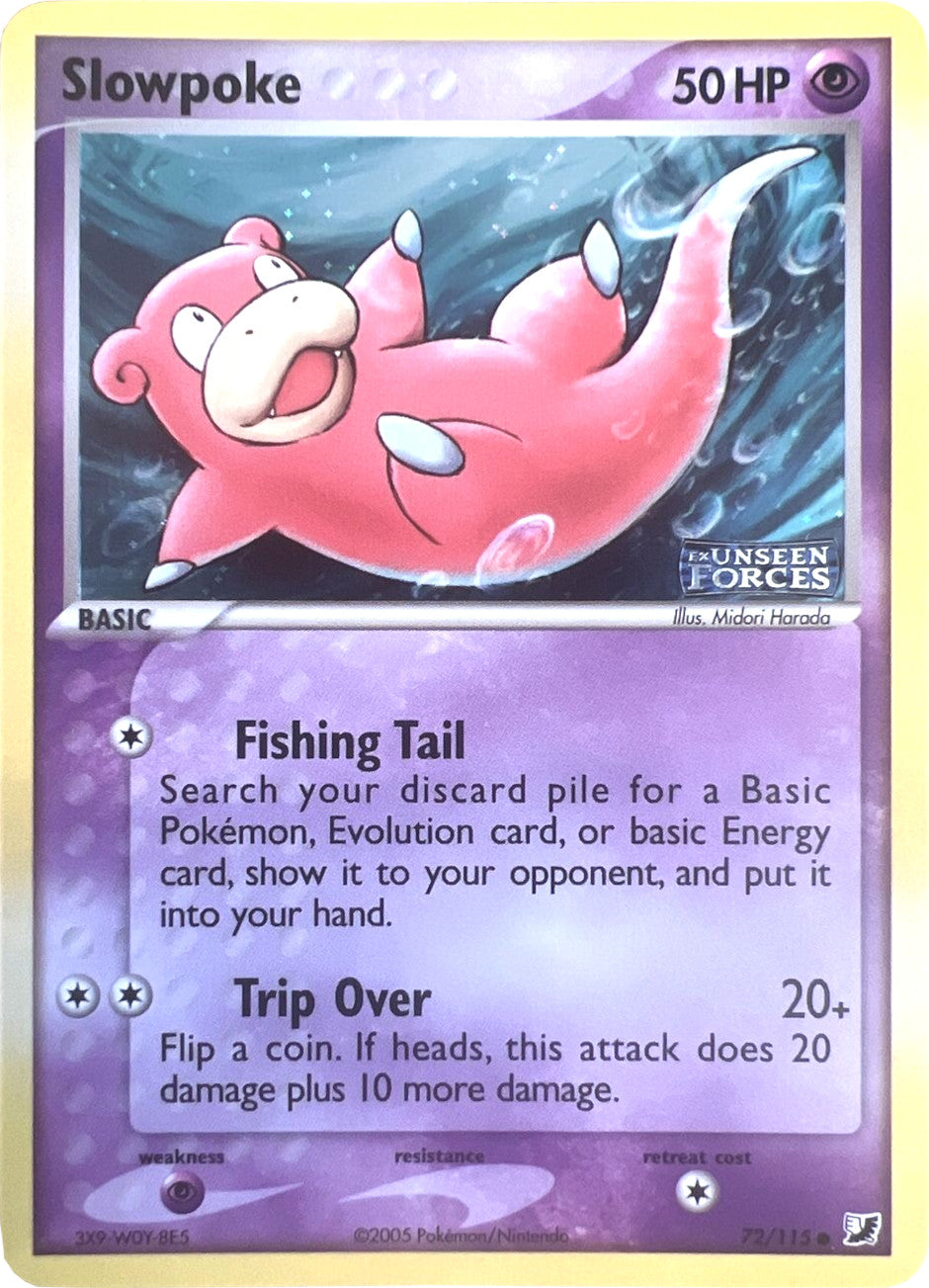 Slowpoke (72/115) (Stamped) [EX: Unseen Forces] | Odin's Place