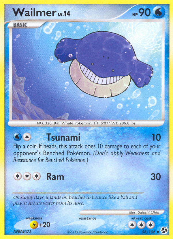 Wailmer (58/106) [Diamond & Pearl: Great Encounters] | Odin's Place
