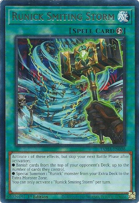 Runick Smiting Storm [TAMA-EN036] Rare | Odin's Place