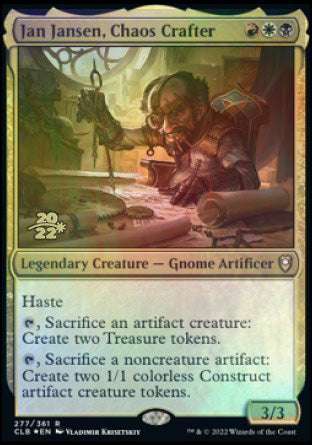 Jan Jansen, Chaos Crafter [Commander Legends: Battle for Baldur's Gate Prerelease Promos] | Odin's Place